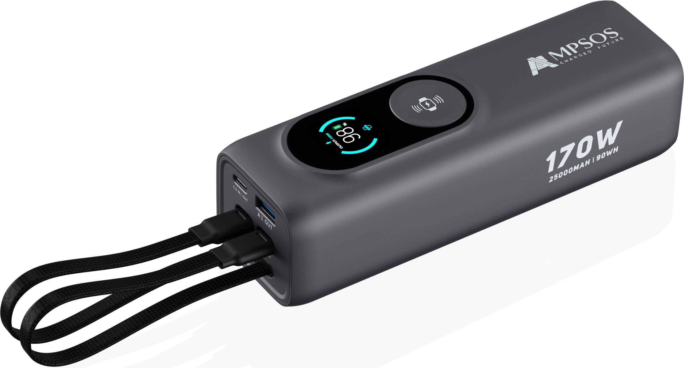 AMPSOS-Power Bank 170W Laptop Grade