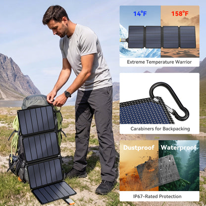 AMPSOS 36W Portable Solar Panel